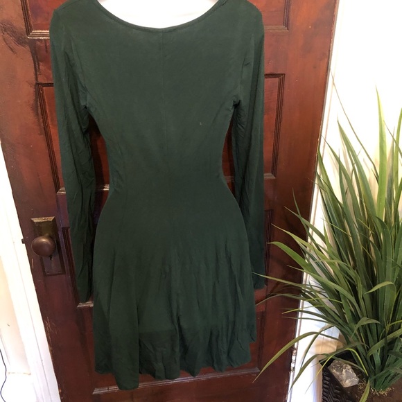 Forever 21 Midi Dress Emerald Green - Picture 2 of 3